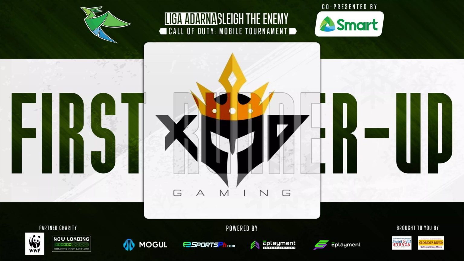 CONGRATULATIONS, XDG GALATIANS 6:9! FOR WINNING 1ST RUNNER UP IN THE FIRST EVER LIGA ADARNA CODM LEAGUE!